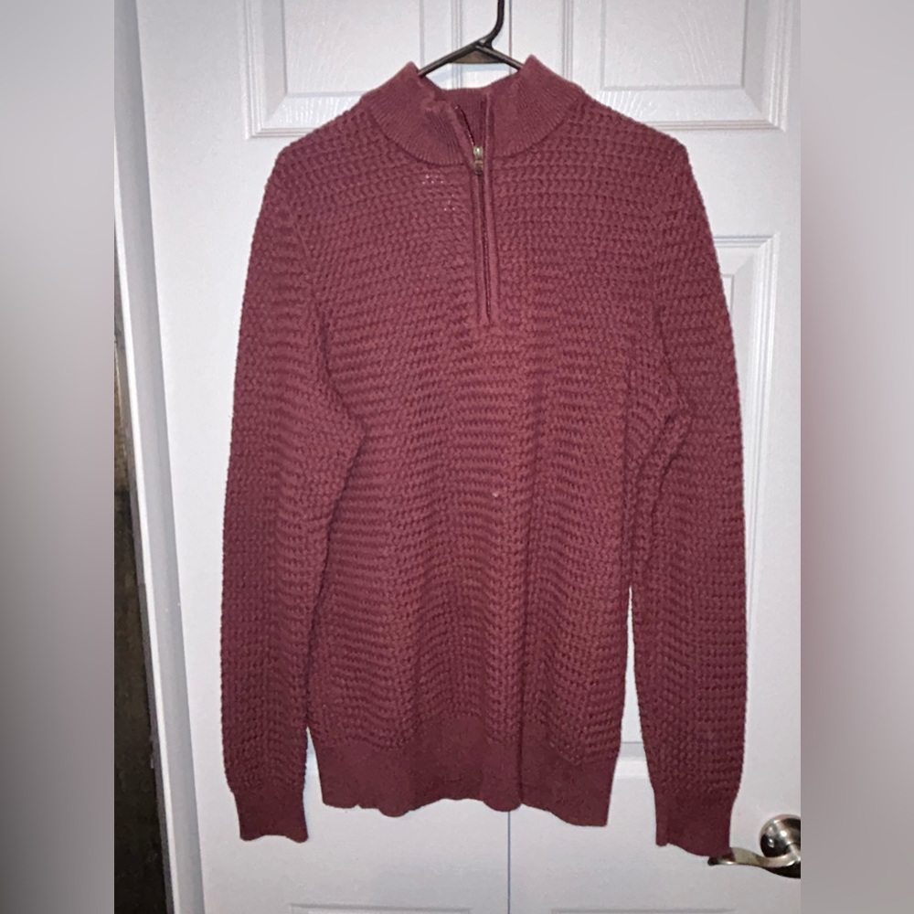 Joseph Abboud sweater, cotton/poly blend 1/4 zip,‎ men's medium